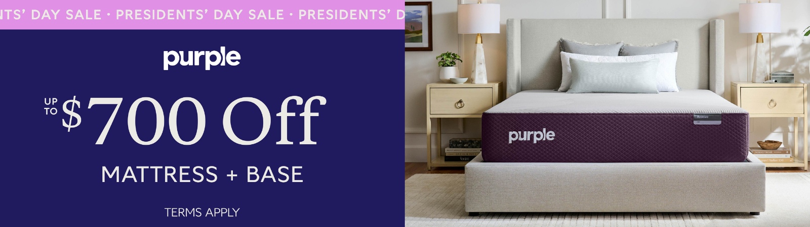SAVE on PURPLE this President's Day!